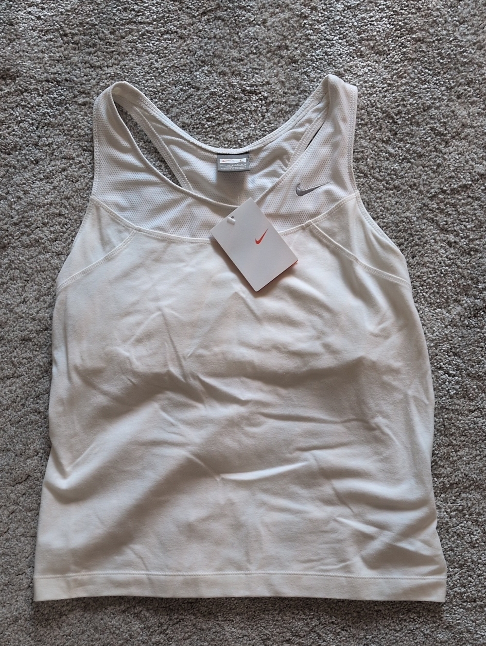 NWT Nike White Workout Tank Size Large